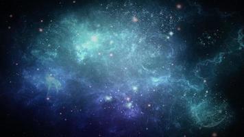 galassia spaziale e nebulosa video