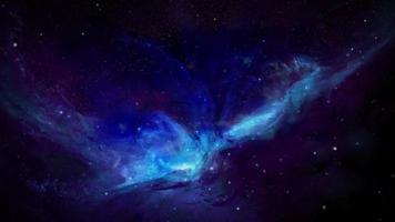 galáxia espacial e nebulosa video