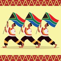 heritage day south africa vector