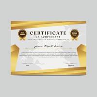 Modern Elegant Certificate Template Free Vector