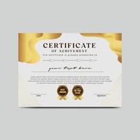 vector libre de plantilla de certificado elegante moderno