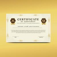 Modern Elegant Certificate Template Free Vector