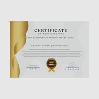 Modern Elegant Certificate Template Free Vector