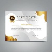 vector libre de plantilla de certificado elegante moderno