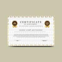 Modern Elegant Certificate Template Free Vector