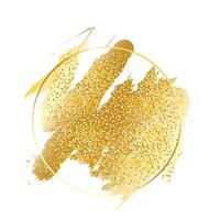 golden paint strockes vector