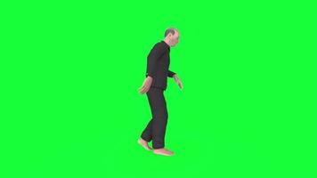 Old man doing moonwalk video