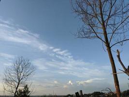 the evening sky of the city of Balikpapan photo