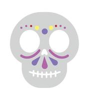 calavera de azucar mexicana vector