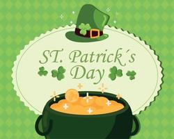 tradición irlandesa del día de san patricio vector