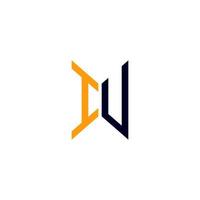 diseño creativo del logotipo de la letra iu con gráfico vectorial, logotipo simple y moderno de iu. vector
