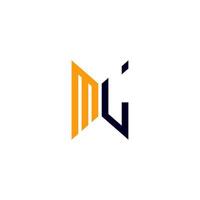 ML letter logo creative design with vector graphic, ML simple and modern logo.