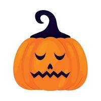 halloween pumpkin cartoon vector
