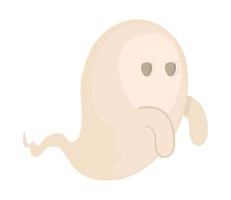 halloween cute ghost vector