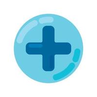 medical cross icon vector