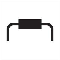electronic components and microchip icon vector drawing