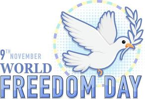 World Freedom Day Logo Design vector