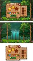 A game background template with elements vector