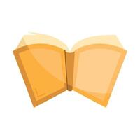 yellow text book open vector