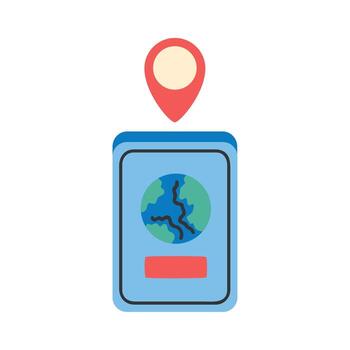 passport document with pointer vector