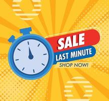 sale last minute banner vector