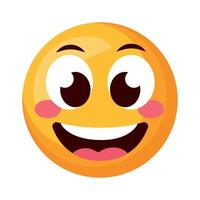 emoji face smiling vector