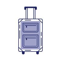 lilac suitcase travel vector