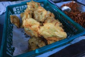 Gorengan  Fried food is one type of popular snack in Indonesia. photo