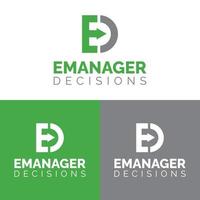 ED letter Logo Design Template, Business corporate letter ED logo design vector. Letter ED logo for Management. Illustration vector