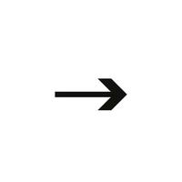 Arrow vector icon. Linear style arrow icon for web and mobile app