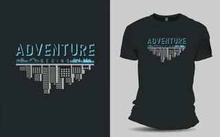 Hiking T-shirt design for traveller vector