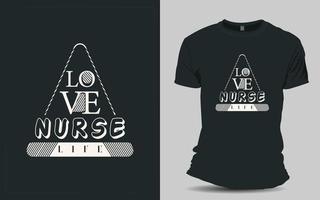 Nurse T-shirt design vector