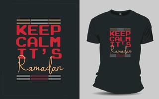 Ramadan Mubarak T shirt design vector