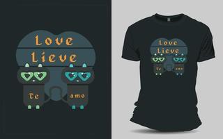 Lovely Cat t-shirt design for your Pet vector