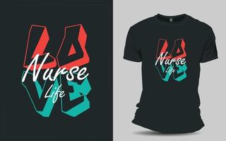 Nurse T-shirt design vector