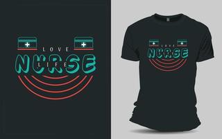 Nurse T-shirt design vector