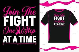 Breast Cancer Awareness T-shirt design Lettering vector