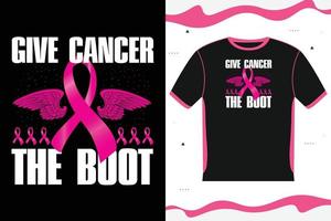 Breast Cancer Awareness T-shirt design Lettering vector