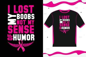 Breast Cancer Awareness T-shirt design Lettering vector