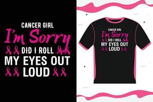 Breast Cancer Awareness T-shirt design Lettering vector