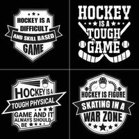 Hockey T-shirt design vector