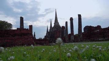 Wat Phra Si Sanphet temple was the holiest temple on the site of the old Royal Palace in Thailand's ancient capital of Ayutthaya. video