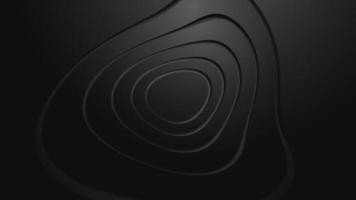 Black paper cut background. Abstract realistic papercut decoration textured with stepped layers. Technology material design concept. Gray light cover template 3d backdrop. Vector illustration.
