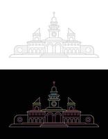 Architecture Line Art vector