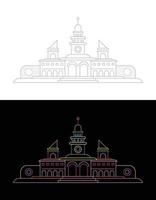 Architecture Line Art vector