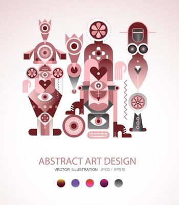 Abstract Art Design vector illustration