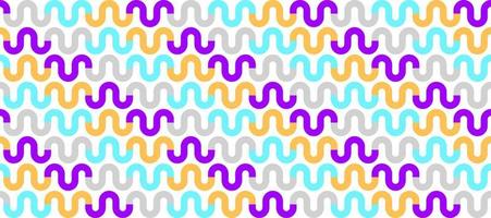Neon Waves Vector Seamless Background