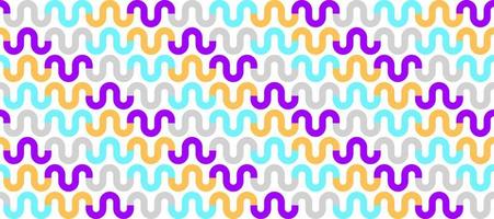 Neon Waves Vector Seamless Background