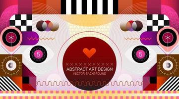 diseño de arte abstracto vector