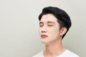 men skin care mask photo